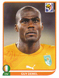 Guy Demel Cote D'Ivoire samolepka Panini World Cup 2010 #536